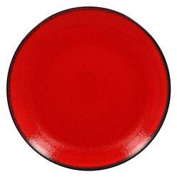 FIRE Talerz płaski, okrągly 24 cm czerwony TOM-GAST kod: R-FRNNPR24RD-12