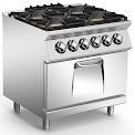 4-burner range with convection oven, 4.2 kW