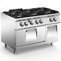 6-burner gas range with convection oven