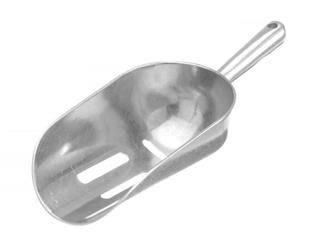 Aluminum bartending scoop with holes | HENDI 521434