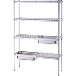 Aluminum storage rack for GN 1/1 containers STALGAST 686100