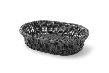 Black oval basket 320x230x70 mm HENDI 426654