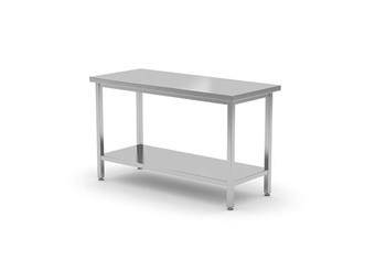 Central work table with shelf - bolted, with dimensions. 1200x700x850 mm HENDI 812815