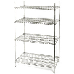 Chrome rack, 4 shelves, folding, 1060x610x1800 mm STALGAST 681102