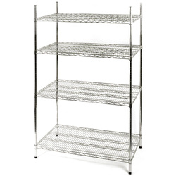 Chrome rack, 4 shelves, folding, 1220x610x1800 mm STALGAST 681122