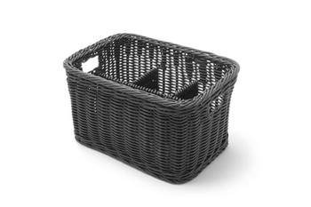 Cutlery basket with 4 compartments grey melange 260x180x150 m HENDI 426074