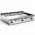 Direct gas frying plate - smooth,
thermostatically controlled,chrome-plated,