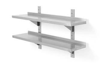 Double hanging shelf - convertible, with dimensions. 1000x300x(H)600mm HENDI 811726