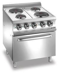 ELECTRIC STOVES, 4 PLATES WITH ELECTRIC OVEN E4F77 E4F77 MBM