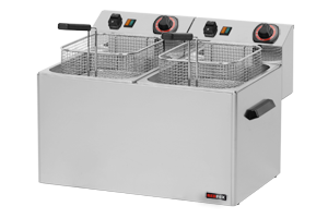 Electric fryer 8 + 8 l three-phase | Red Fox FE - 77 T