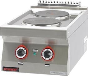 Electric kitchen 2 round plates 2x2,6kW 700.KE-2 Kromet