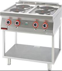 Electric kitchen 4 round plates 4x2,6kW on a frame base 700.KE-4.T Kromet