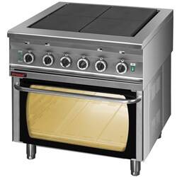 Electric kitchen with electric oven 4x4.0 kW + 6.5kW 000.KEZ-4u/PE-2 Kromet