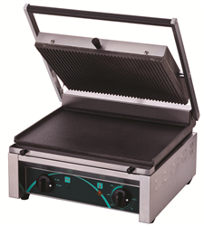 Electric panini contact grill RN101-B | bottom smooth plate