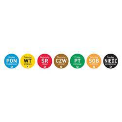 Food Safety stickers, disposable - HENDI Wednesday 850022