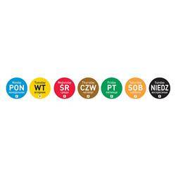 Food Safety stickers, disposable - Sunday HENDI 850060