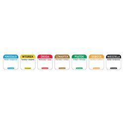Food Safety stickers, reusable - HENDI Wednesday 850091
