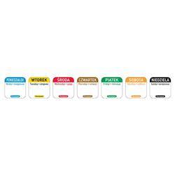 Food Safety stickers, reusable - Thursday HENDI 850107