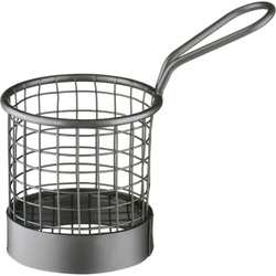 Food serving basket, black, O 80 mm STALGAST 546052