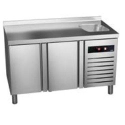 Freezer table with sink 600 mm GREEN LINE GTN-6-150-20 D S