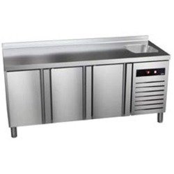 Freezer table with sink 600 mm GREEN LINE GTN-6-200-30 D S