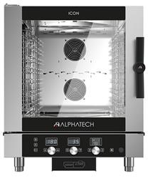 Gas combi oven ICGT071E | 7x GN 1/1 | 7x 600x400 | Alphatech by Lainox | electronic controls