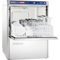 Glass dishwasher with detergent dispensers, softener and dump pump, P 3.3 kW STALGAST 802441