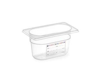 HACCP polypropylene GN container 1/9 100 - without lid HENDI 880555