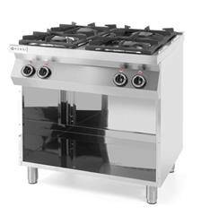 Kitchen Line 4-burner gas cooker on an open base HENDI 227589