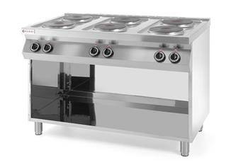 Kitchen Line 6-plate electric cooker on an open base HENDI 226230