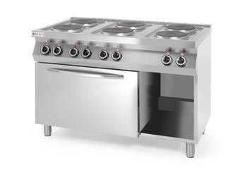 Kitchen Line 6-plate electric cooker with convection oven HENDI 226247