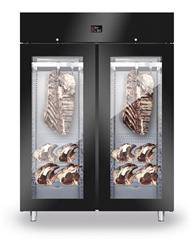 Meat seasoning cabinet 2-door glazed 1500l BLACK NEW2020 HENDI 991737