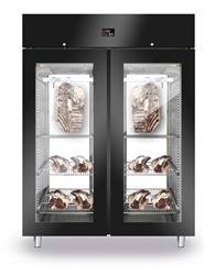 Meat seasoning cabinet 2-door glazed 1500l BLACK PANORAMA NEW2020 HENDI 991739