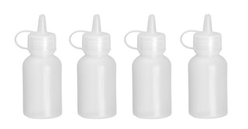 Mini sauce dispenser - set of 4 pcs., 0.03L, transparent, o30x(H)85mm 557891