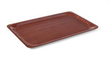 Non-slip tray, walnut - 325 x 530 mm HENDI 507216