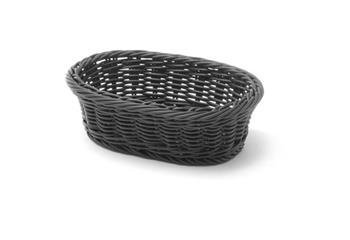 Oval basket black 190x120x60 mm HENDI 426777