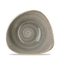 Peppercorn Grey 370ml triangular bowl Churchill | SPGSTRB71