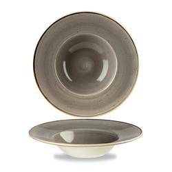 Peppercorn Grey Churchill deep plate | SPGSVWBM1