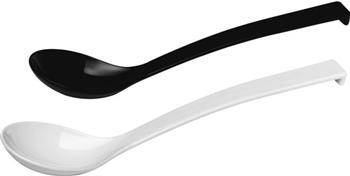 Plastic salad spoon, black - length 335 mm HENDI 564455