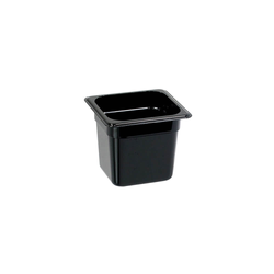 Polycarbonate container, black, GN 1/6, H 100 mm STALGAST 156102