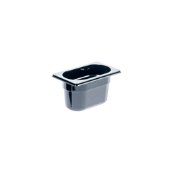 Polycarbonate container, black, GN 1/9, H 100 mm STALGAST 159101