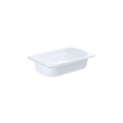 Polycarbonate container, white, GN 1/4, H 100 mm STALGAST 184102