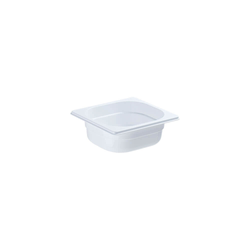 Polycarbonate container, white, GN 1/6, H 100 mm STALGAST 186102