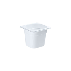 Polycarbonate container, white, GN 1/6, H 150 mm STALGAST 186152
