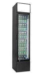 RQ216-BLACK glazed refrigerated cabinet | 160 l | 390x475x1880 mm |