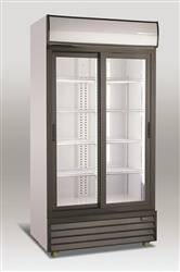 RQ801SL glazed refrigerated cabinet | 800l | sliding door (SD801SL)