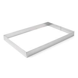 Rectangular bakery and pastry rim with a thickness of 1.5 mm, height HENDI 512401