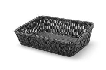 Rectangular slant basket black 400x300x(H)120mm HENDI 426678