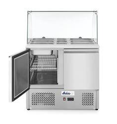 Refrigerated 2-door salad table with glass top HENDI 232781