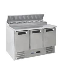 Refrigerated 3-door table with extension HENDI 236239